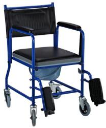 Homcom kerekes szék, levehető tál, fekete / kék, 83 x 53 x 85c m (713-011)