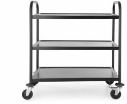  Mattfekete szervízkocsi, HENDI, 905x585x(H)945mm (811320)