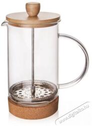  ORION Üveg/rozsdamentes acél/bambusz kávéskanna CORK 0, 4 l