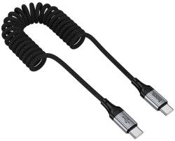 hoco. X121 cablu de date (Tip-C - Tip-C, 60W, încărcător rapid PD, 100cm, șiret) NEGRU (X121_C_BLACK)