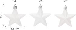 SPRINGOS Ca1147 Karácsonyfadíszek csillagok 6 db (CA1147)