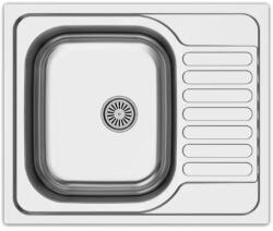 MOFÉM Infinite 1B 1/2D 600x500mm (1 medence, 1/2 csepptálca) beépíthető mosogató szifoncsomaggal (760012805)