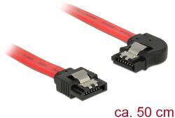 Delock Cablu SATA Delock 6 Gb/s cu conector drept Conector SATA orientat spre stânga