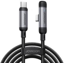 JOYROOM S-A56 ENJOYX SERIES cablu de date Type-C - Type-C, șiret, NEGRU (S-A56_CC)