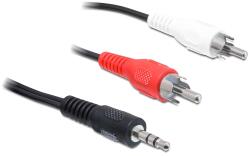 Delock Cablu audio, mufă stereo 3, 5 mm 2 x mufă RCA, 3 m