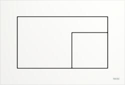Tece Velvet ujjlenyomat mentes WC működtetőlap, fehér 9240735 (9240735)