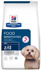 Hill's Prescription Diet Canine z/d Mini Food Sensitivities 6 kg kis testű kutyák számára érzékeny emésztőrendszerrel