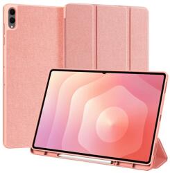 Dux Ducis Samsung Tab S11 Ultra 5G DUX DUCIS DOMO tok álló, bőr hatású aktív FLIP, ceruza tartó, RÓZSASZÍN GP-176835 (GP-176835)