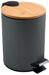 spirella pedálos szemetes ADONIS sötétszürke acél bambusz fedél 3 L 10.00003 (10.00003)