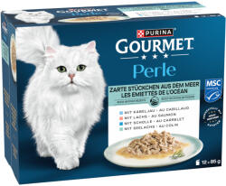Gourmet 12x85g Gourmet Perle Óceáni omlós falatok szószban nedves macskatáp