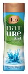 Teo Sampon Teo Nature 2 in 1 Minerals, pentru Toate Tipurile de Par, cu Minerale Marine, 350 ml