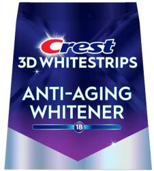  14x fogfehérítő csík készlet, Crest, 3D White, Anti-Aging fehérítő, 10%-os koncentráció, 14 napos kezelés, 45 perc, fehérítési szint 18