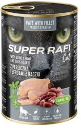 RAFI Super Rafi Cat Sterilised P& F Guinea fowl and Duck hearts 6 x 400 g