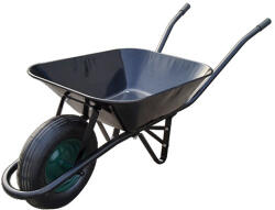 Strend Pro Talicska, Strend Pro Garden Wbar. B, fekete, 60 l, felfújható kerék, porszórt acél puttony, PVC markolat (TC216634)