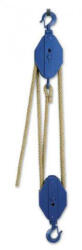 BRANO Köteles emelő, Brano K11, kézi, kék, kenderkötéllel, 1000 kg teherbírás, könnyen kezelhető (TC112078)