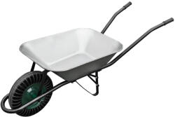 Strend Pro Talicska, Strend Pro Garden Cargo85, ezüst, 85 l, defektmentes tömör Bantam kerék, horganyzott acél puttony, 100 kg teherbírás, PVC markolat, szétszerelve (TC2160513D)