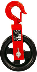 BRANO Csiga, Brano Z 500 A, 500 kg, piros/fekete, kampóval, kézi működtetésű, hordozható, köteles használathoz, egyszerű kialakítás (TC112073)