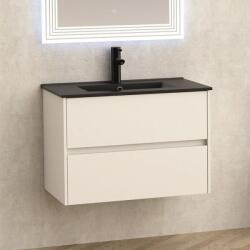 Inter Ceramic Конзолен PVC шкаф ICP 7955 + МИВКА ICC 8066B ЧЕРЕН МАТ, Inter Ceramic, 79x45x55см (7955 + МИВКА ICC 8066B ЧЕРЕН МАТ)