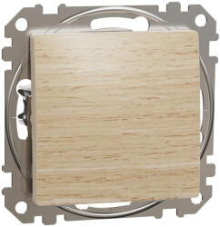 Schneider Electric SDD180101U egypólusú kapcsoló (101), nyír burkolattal, rugós bekötés, kerét nélkül, süllyesztett, 10A 250V IP20 (Sedna Design / Elements) (SDD170101U)