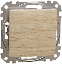 Schneider Electric SDD180106U váltókapcsoló (106), nyír burkolattal, rugós bekötés, kerét nélkül, süllyesztett, 10A 250V IP20 (Sedna Design / Elements) (SDD180106U)