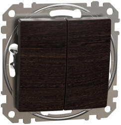 Schneider Electric SDD181105U csillárkapcsoló (105), wenge burkolattal, rugós bekötés, kerét nélkül, süllyesztett, 10A 250V IP20 (Sedna Design / Elements) (SDD181105U)