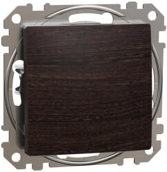 Schneider Electric SDD181111U egypólusú nyomó (N101), wenge burkolattal, rugós bekötés, kerét nélkül, süllyesztett, 10A 250V IP20 (Sedna Design / Elements) (SDD181111U)