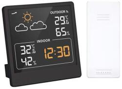 Solight TE48B - Digitális hőmérő 5V/2xAAA + 2xAAA fekete TE48B (SL1749)