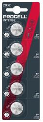 Duracell PROCELL gombelem CR2032, lítium, 5db/csomag PROCELL-CR2032-5PK (PROCELL-CR2032-5PK)