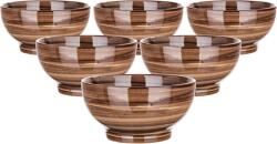 BANQUET Set de 6 boluri Palas 14, 3 cm, maro Castron