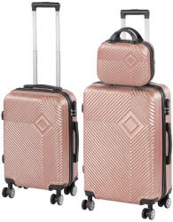 Leziter TraveLux Pro XV gurulós bőrönd szett rosegold (LTRPBS-XV-RG) - leziteronline
