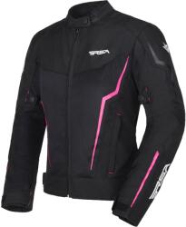 RSA Bolt női motoros kabát fekete-fehér-rózsaszín 3 - II. minőség
