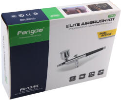 Chromax - BD-134K kétfunkciós airbrush készlet (0, 2/0, 3/0, 5 mm fúvókákkal, felső tartályos kivitel) (BD-134K)