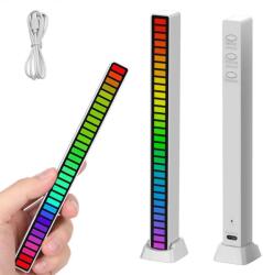  LED neon csík, hangra reagál, 18 cm (v12277_B)