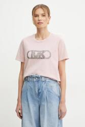 MICHAEL Michael Kors pamut póló - rózsaszín XS