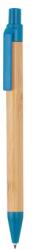  Golyóstoll búzaszalma-bambusz golyóstoll kék klipsz, kék írásszin