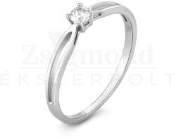  14 karátos fehérarany eljegyzési gyűrű - PP04f (AU14254) AU14254
