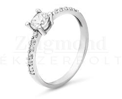  14K fehér arany eljegyzési gyűrű - PP14f (AU14257) AU14257