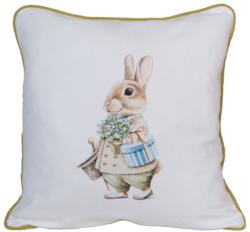 Lenjerii Deosebite Față pernă decorativă Paste 45x45cm, Iepuras F15 Fata de masa