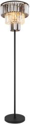 GLOBO Naxis fekete-füstszürke kristály állólámpa (GLO-15695S) E27 3 izzós IP20