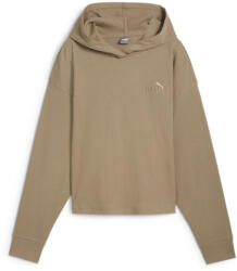 PUMA ESS ELEVATED Hoodie Női PUMA Oak Branch Beige XL bézs|fekete