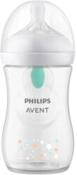 Philips Avent Biberon Responsive Natural cu valvă AirFree Anti-Colic, Teddy Bear - 260 ml