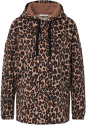 Tchibo - Hosszú kapucnis felső nyomott párducmintával - nő - méret XL 48/50 - fekete/mintás