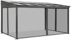 Garden Point Alumínium terasz előtető 3 x 6 m Tarragona szúnyoghálóval Garden Point antracit (GAP1169)