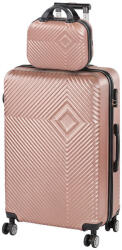 Leziter TraveLux Pro V gurulós bőrönd szett rosegold (LTRPBS-V-RG) - leziter