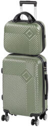 Leziter TraveLux Pro VI gurulós bőrönd szett olajzöld (LTRPBS-VI-OG)