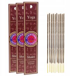 Yogi & Yogini Illatosító pálcikák Yoga Shakti füstölő 100% természetes alapanyagok Kardamom (8032749398980)