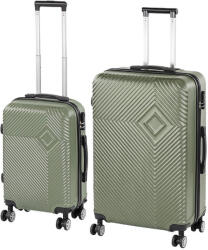 Leziter TraveLux Pro X gurulós bőrönd szett olajzöld (LTRPBS-X-OG) - leziter