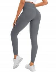  Női Push-Up Sport Leggings Magas Fitnesz Szürke M (B0D9TCGXZL)