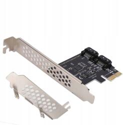  Pci-e bővítőkártya, 4 portos Sata 3.0, 6GB/S vezérlő adapter (DS00500)