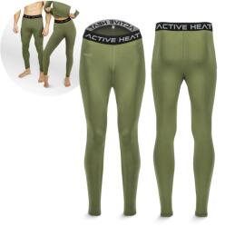 4FIZJO Pantaloni termici unisex - verde, mărimea XXL